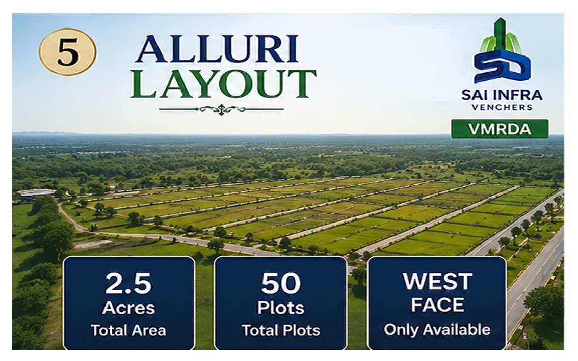 Alluri Layout - VMRDA Approved Plots Ravidi Vizag